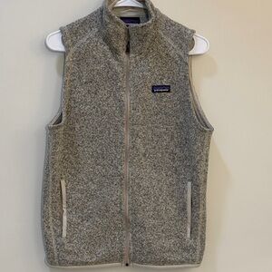 Women’s Patagonia Light Gray /Oatmeal Fleece Better Sweater Vest
